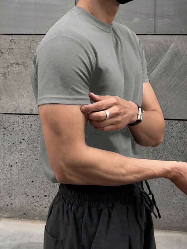 Men's Solid Color Summer T-Shirt Men's Solid Color Summer T-Shirt