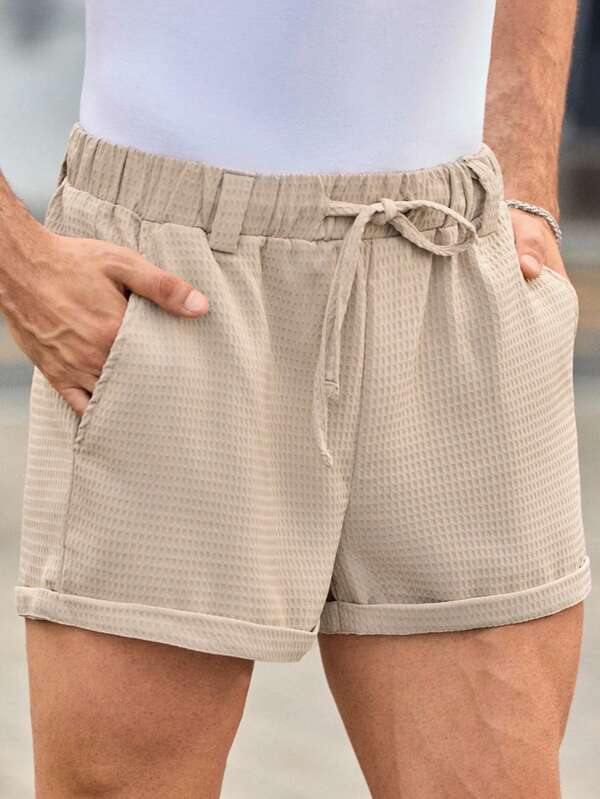 Men's casual woven hem shorts, comfy summer shorts, loose shorts, vacation, Father's Day gift Men's casual woven hem shorts, comfy summer shorts, loose shorts, vacation, Father's Day gift