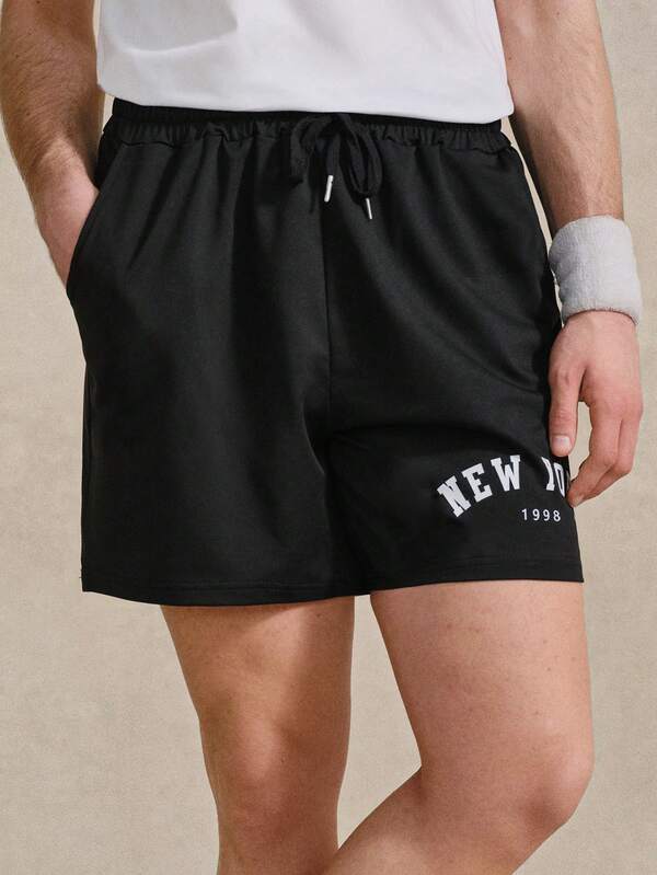 Men's monogram drawstring waist shorts, tennis shorts, summer style, with pockets, Father's Day gift Men's monogram drawstring waist shorts, tennis shorts, summer style, with pockets, Father's Day gift