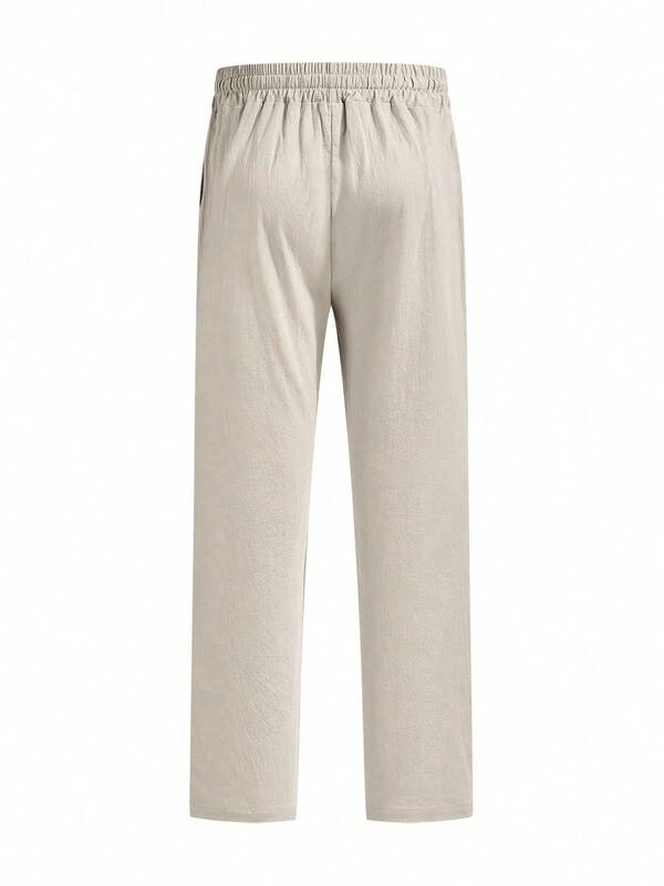 Men's solid color lightweight trousers are comfortable to wear and suitable for beach, vacation, casual sports and other occasions. Men's solid color lightweight trousers are comfortable to wear and suitable for beach, vacation, casual sports and other occasions.
